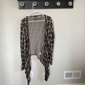 Pink clover open front cardigan